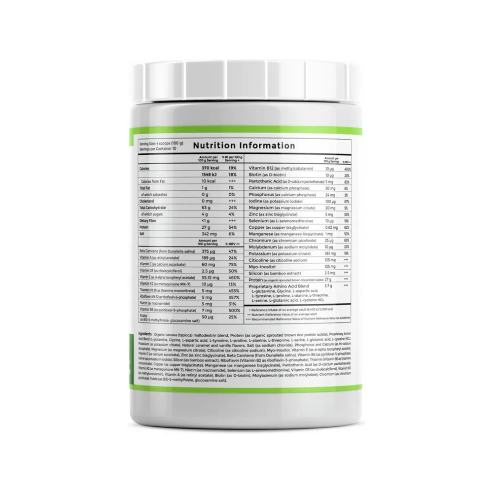 Absorb Element+ Vegan Unsweetened Vanilla Brulée - 1kg | Imix Nutrition