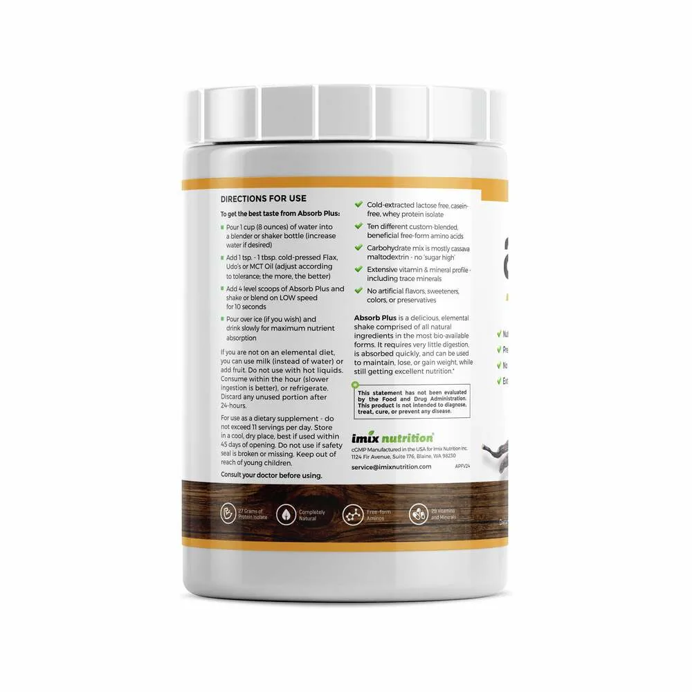 Absorb Plus French Vanilla - 1kg | Imix Nutrition