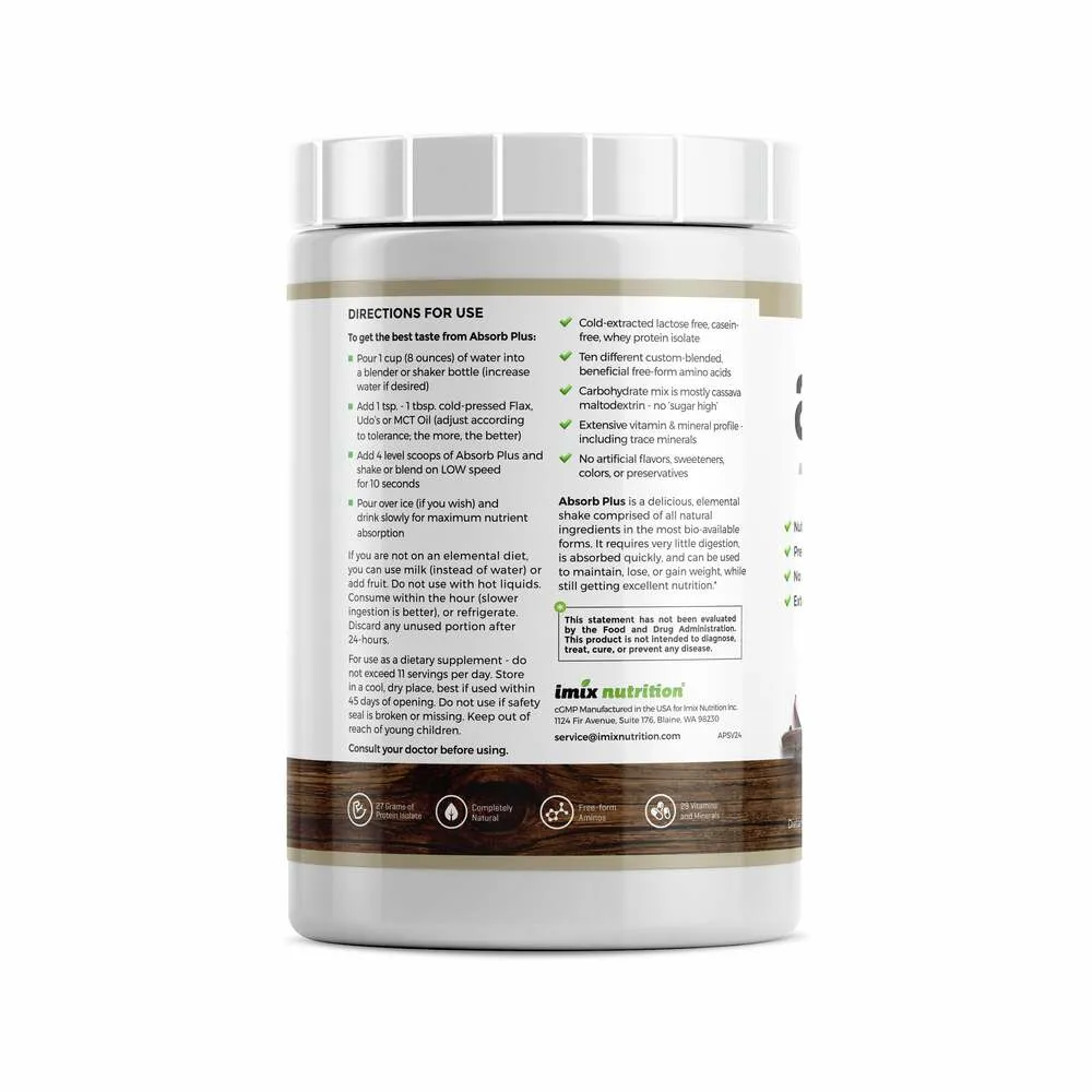 Absorb Plus Simply Vanilla - 1kg | Imix Nutrition