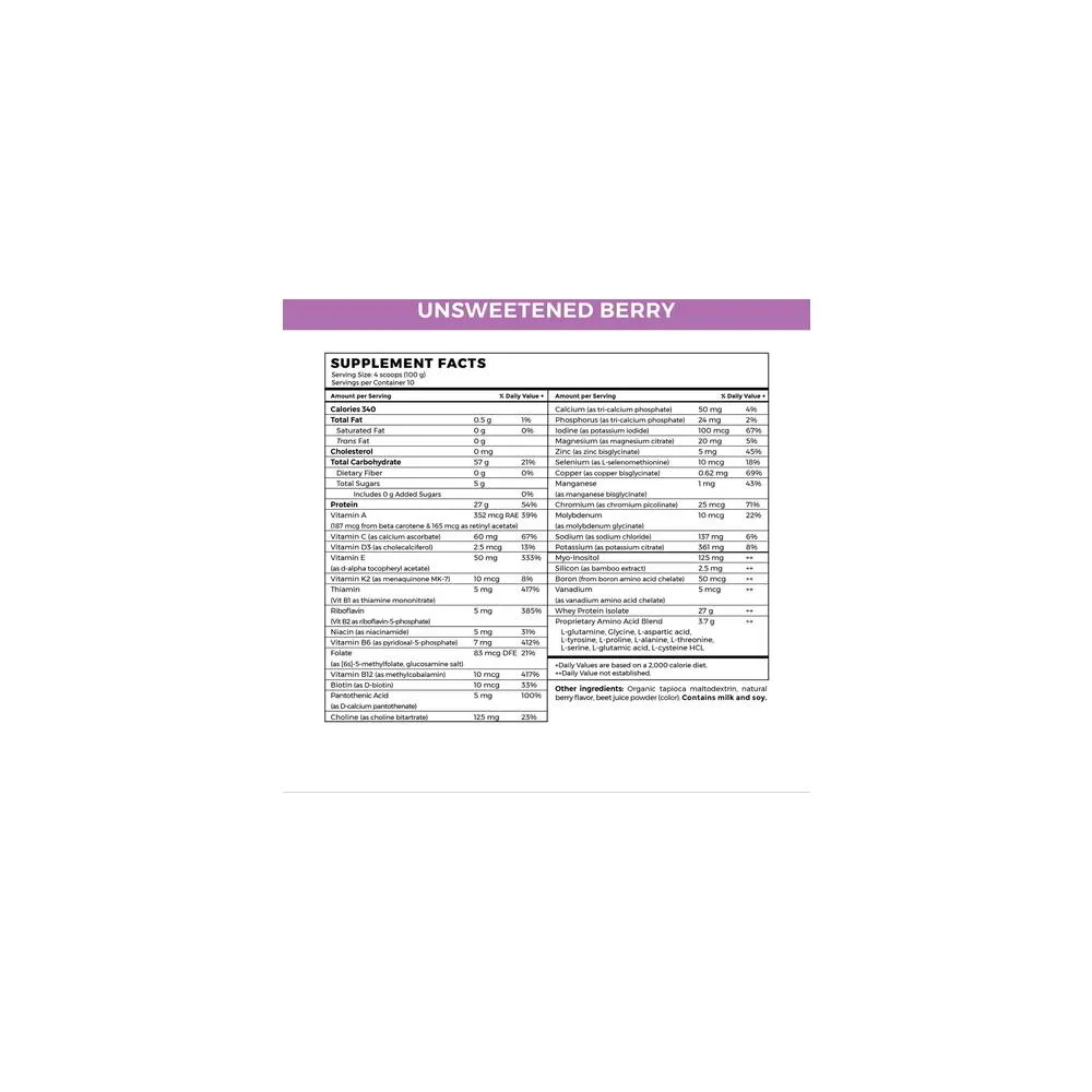 Absorb Plus Unsweetened Berry - 1kg | Imix Nutrition