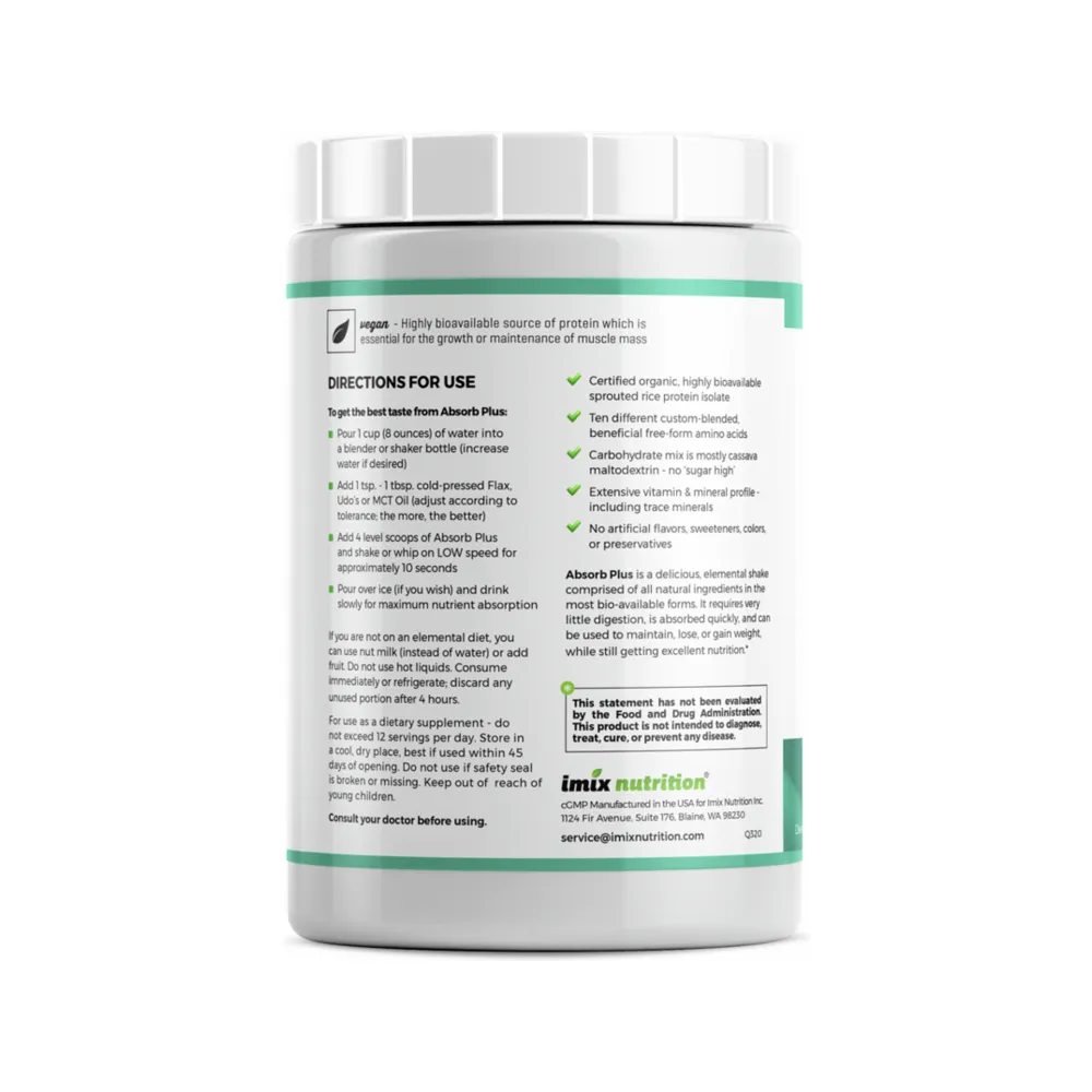 Absorb Plus Vegan Unsweetened Coco-Choc - 1kg | Imix Nutrition