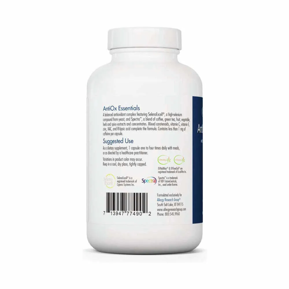 AntiOx Essentials - 60 Capsules | Allergy Research Group