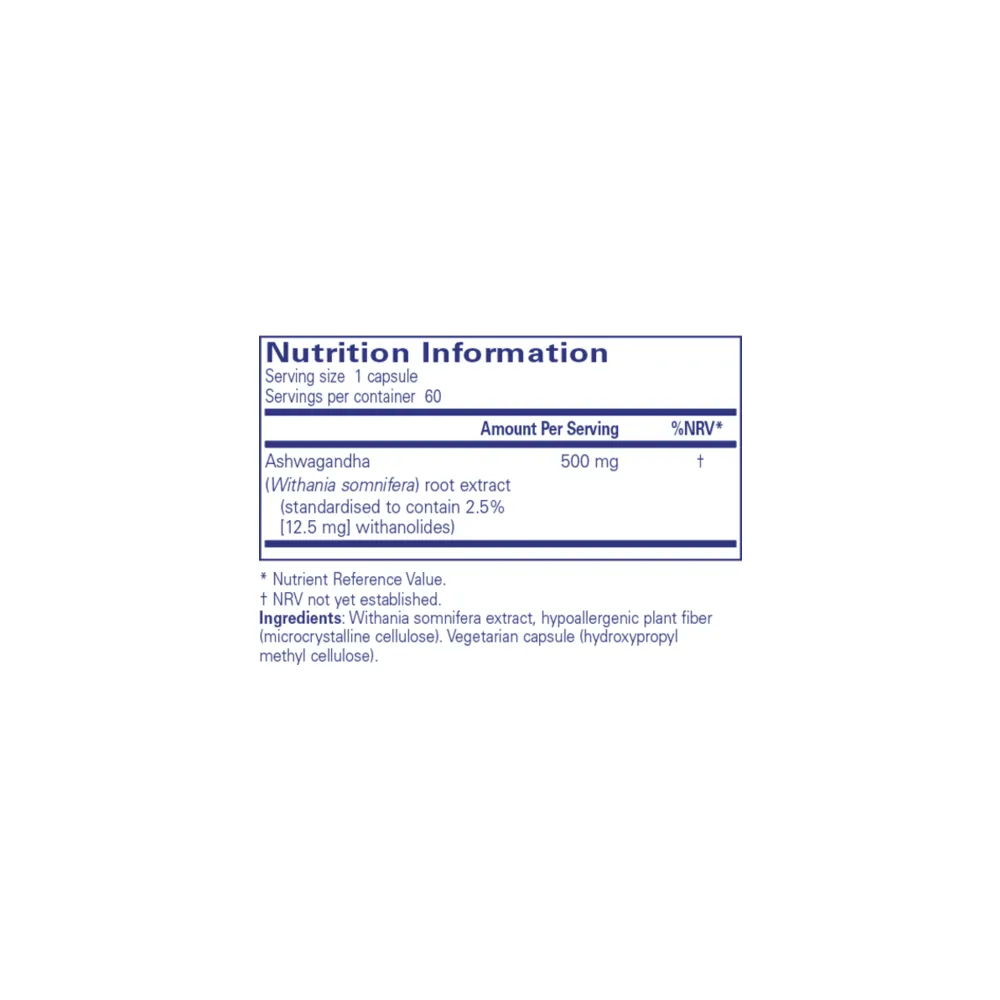 Ashwagandha - 60 Capsules | Pure Encapsulations