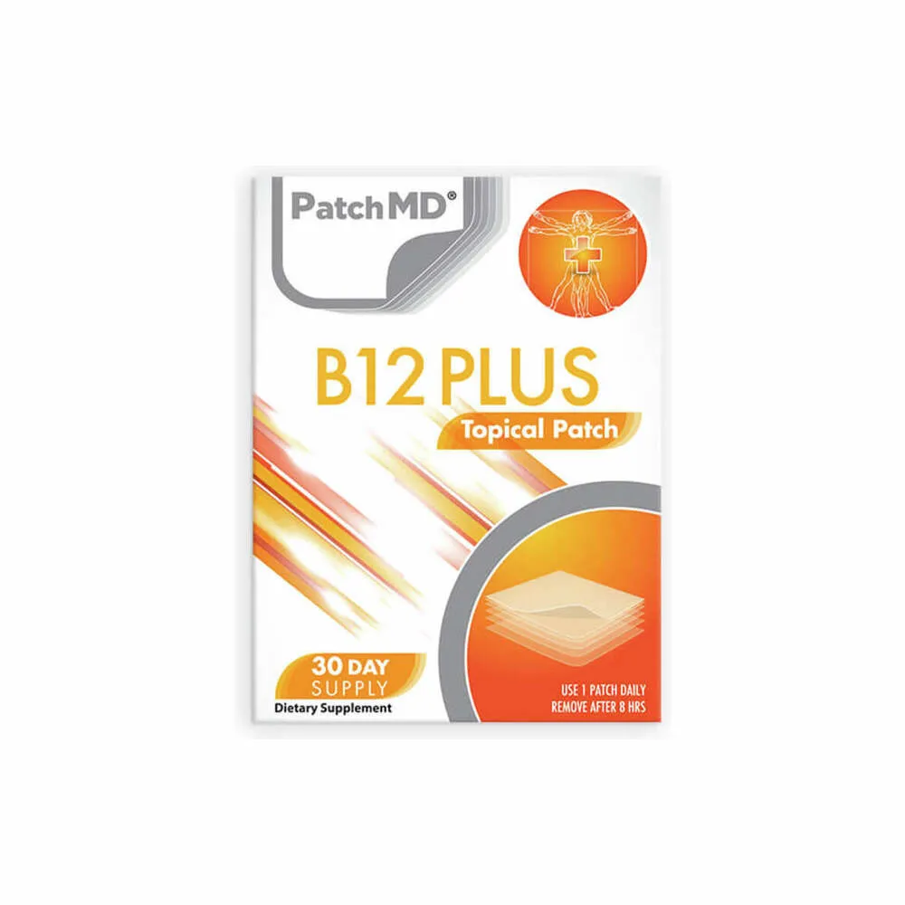 B12 Energy Plus Topical Patch - 30 Patches | PatchMD