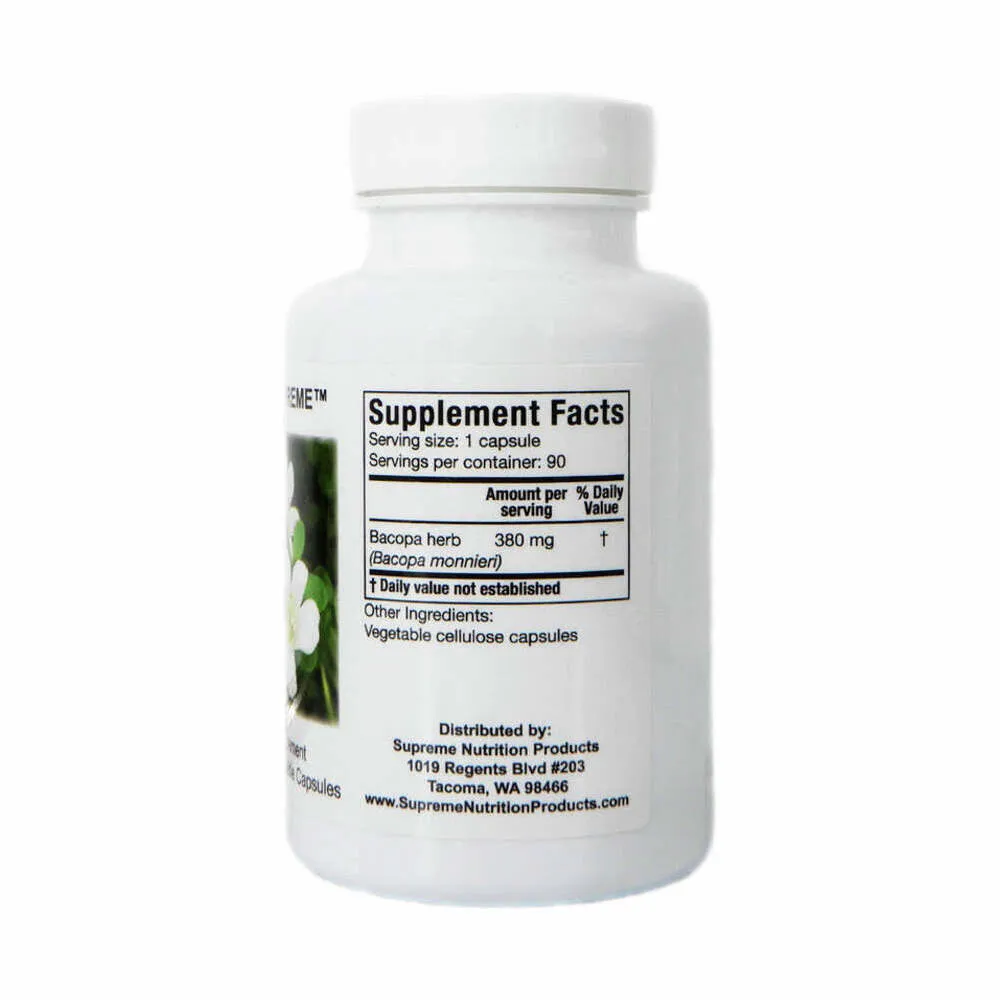 Bacopa Supreme - 90 Capsules | Supreme Nutrition Products