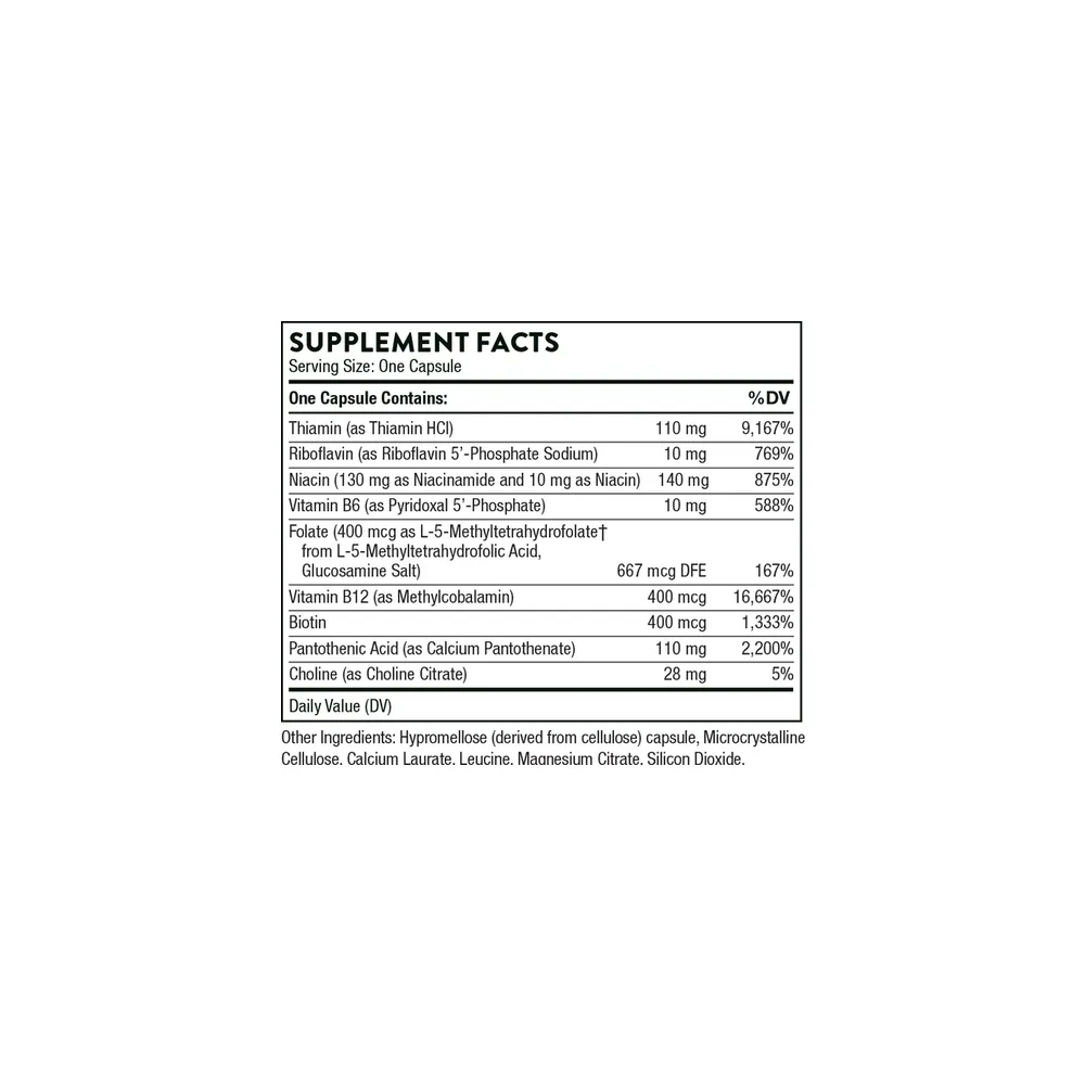 Basic B Complex - 60 Capsules | Thorne