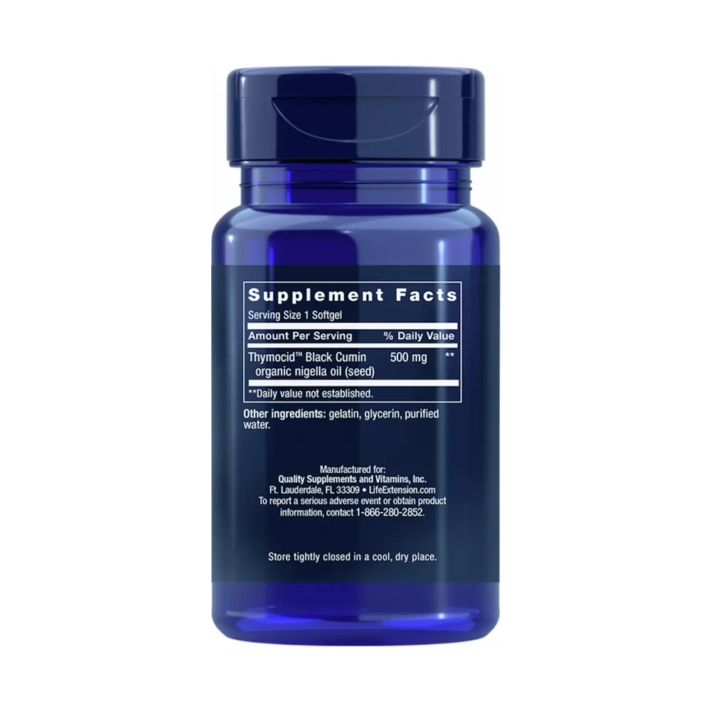 Black Cumin Seed Oil - 60 Softgels | Life Extension