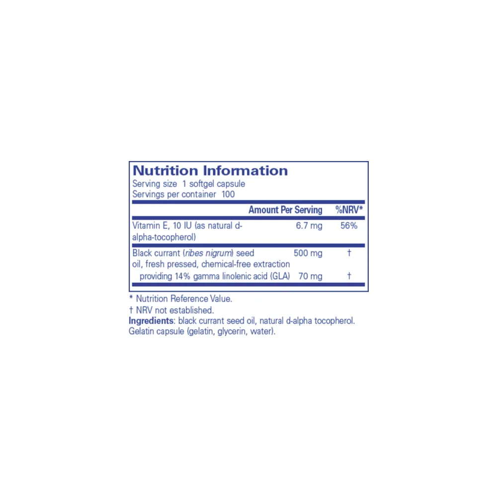 Black Currant Seed Oil - 100 Softgels | Pure Encapsulations