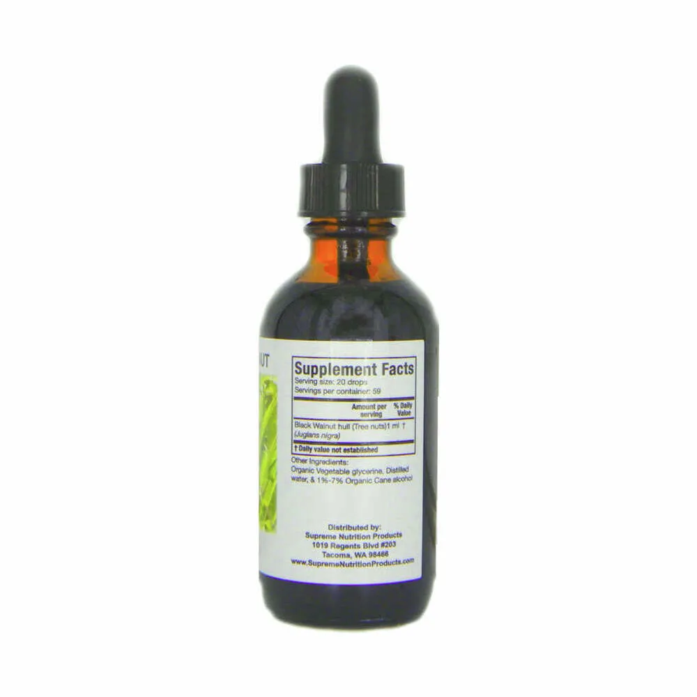 Black Walnut Tincture - 59ml | Supreme Nutrition Products