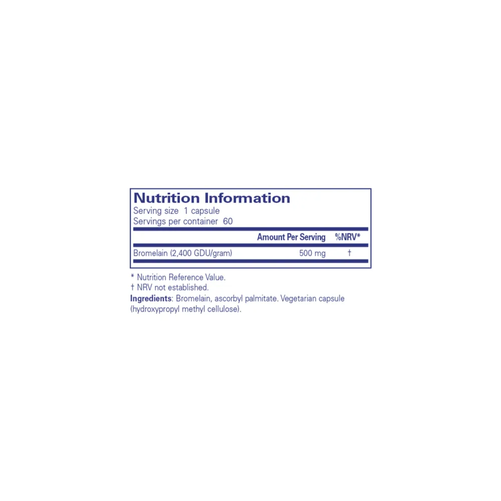 Bromelain 2400 500 mg - 60 Capsules | Pure Encapsulations