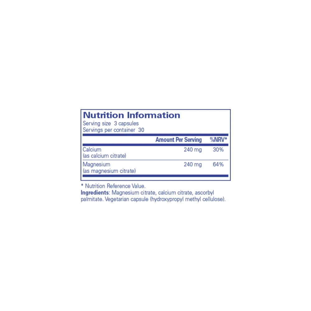 Calcium Magnesium (citrate) - 90 Capsules | Pure Encapsulations