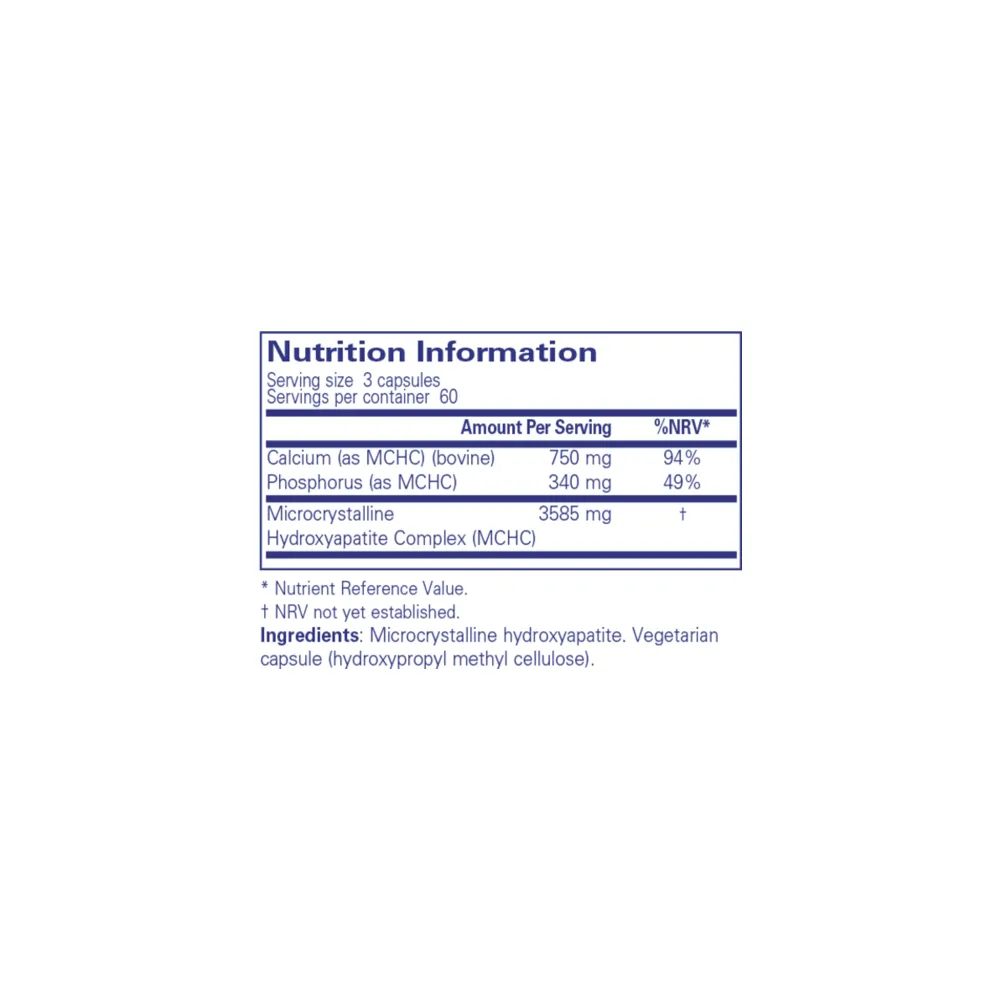 Calcium (MCHA) - 180 Capsules | Pure Encapsulations