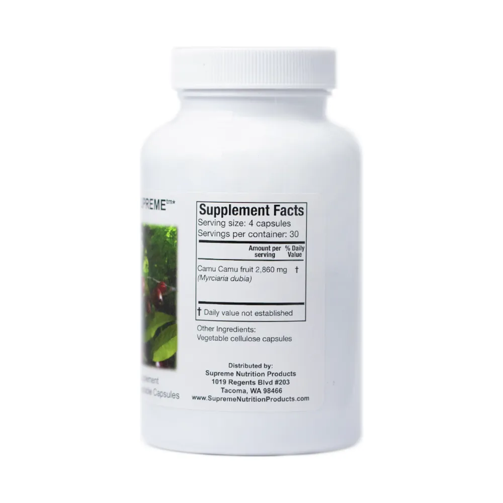 Camu Supreme (Myrciaria dubia) - 120 Capsules | Supreme Nutrition Products