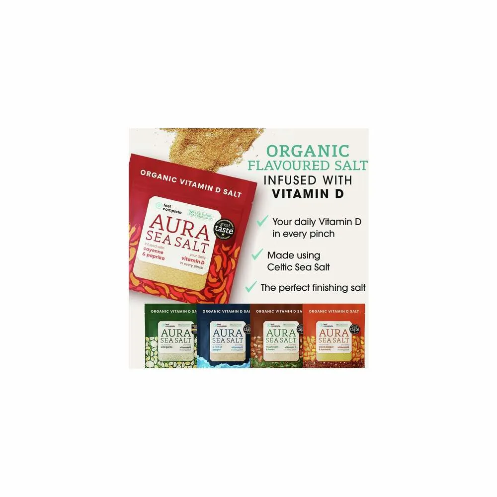 Aura Sea Salt - Cayenne & Paprika - 80g | Feel Complete