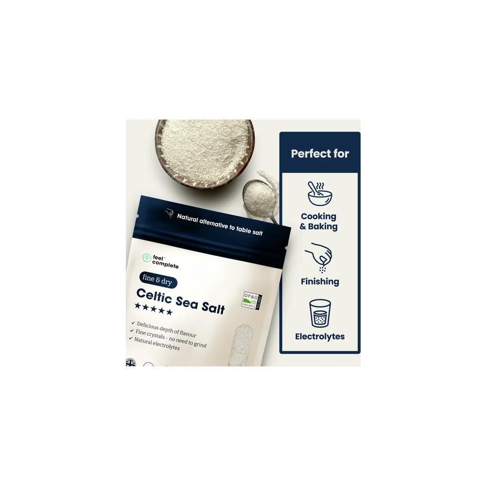 Celtic Sea Salt - Fine & Dry -  400g | Feel Complete