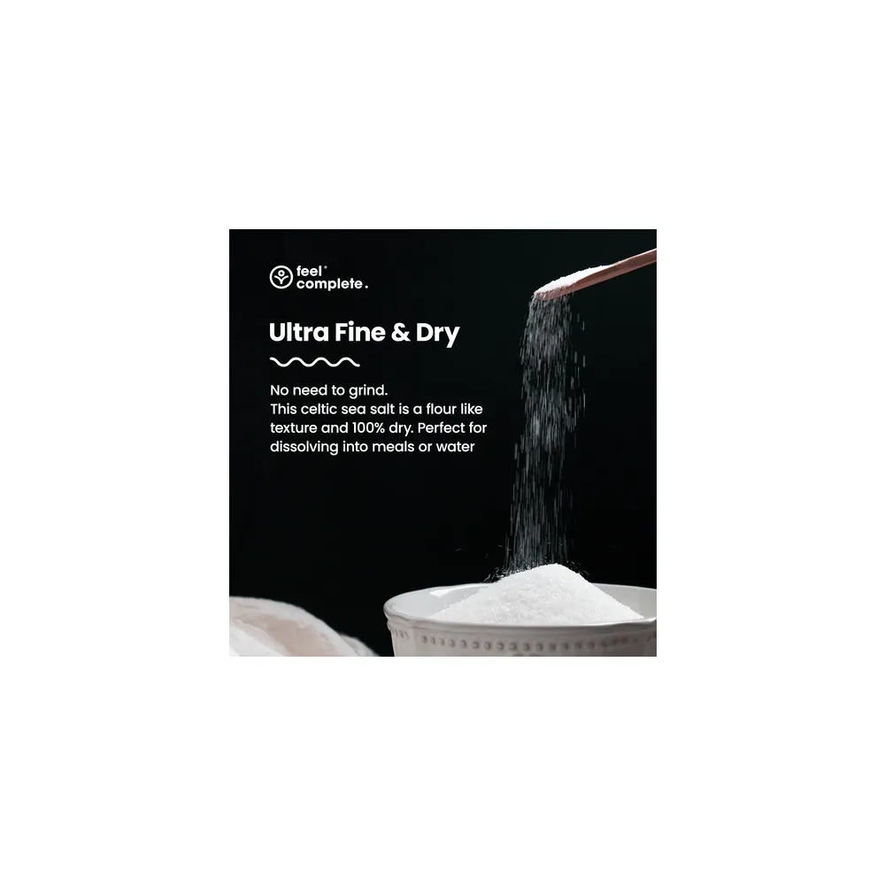 Celtic Sea Salt - Ultra Fine & Dry - 400g | Feel Complete