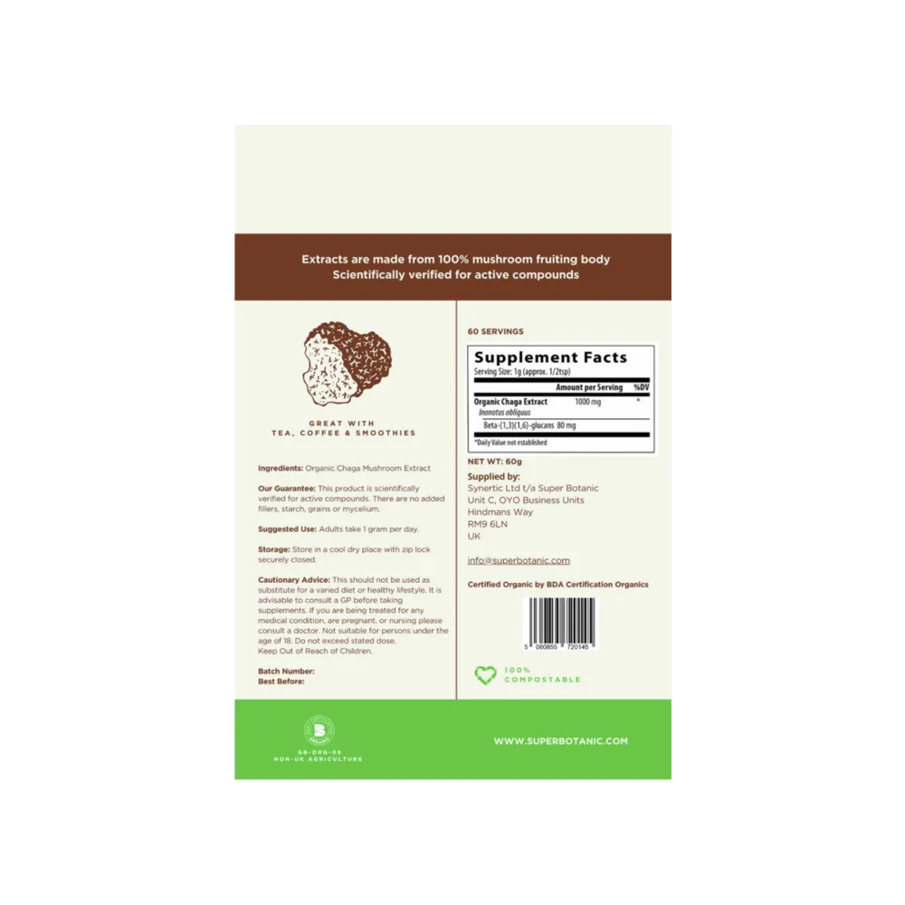 Chaga - 60g | Super Botanic