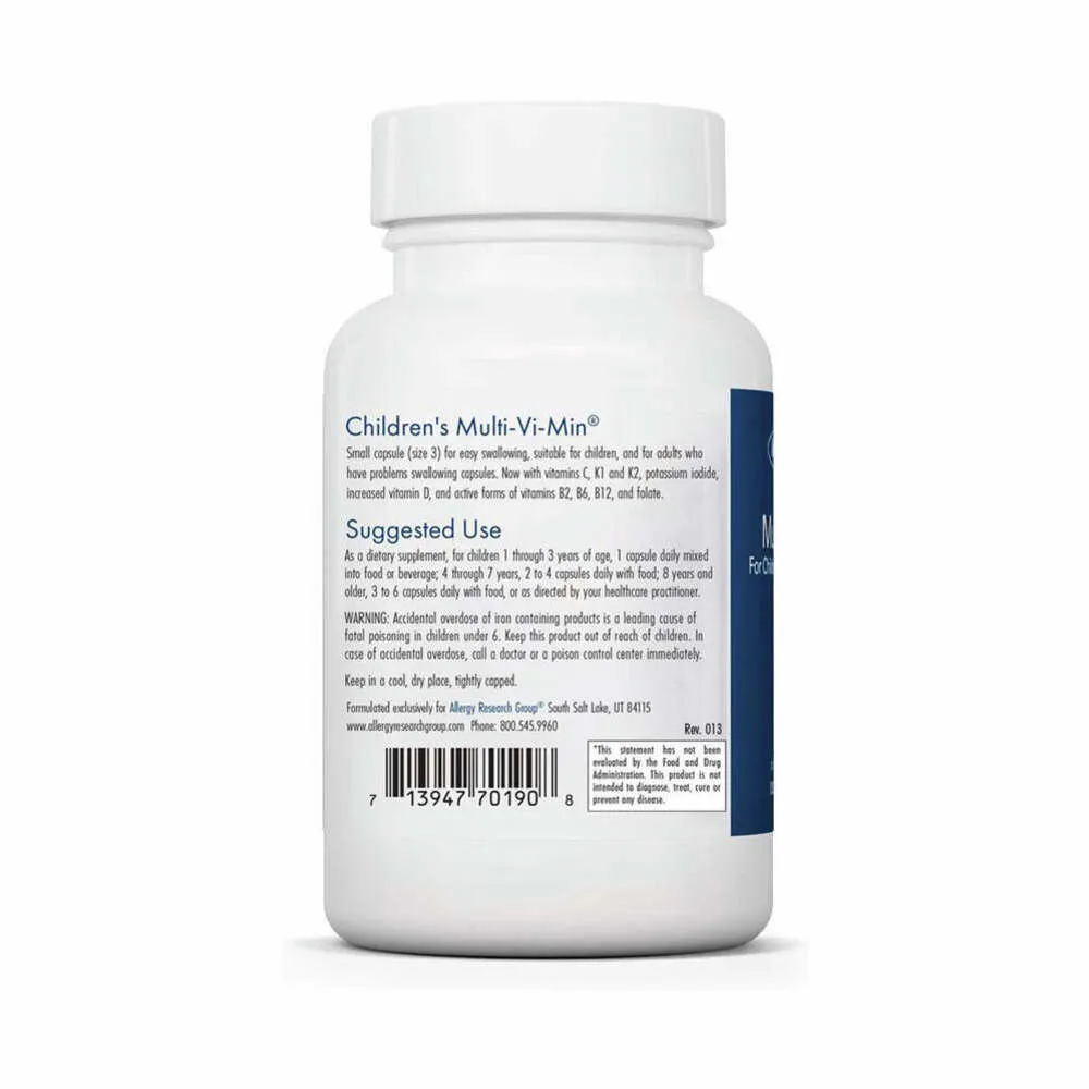 Children's Multi-Vi-Min - 150 Capsules | Allergy Research Group