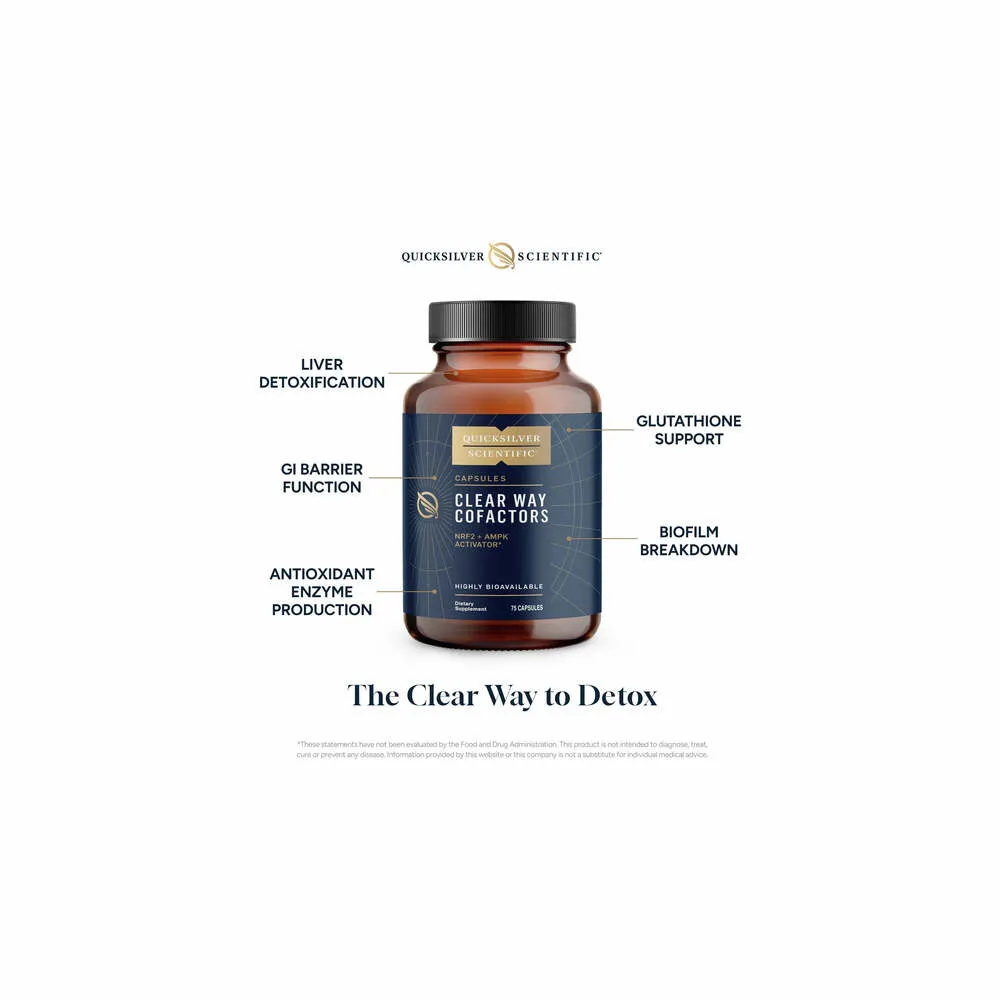 Clear Way Cofactors NRF2 + AMPK Activator - 75 Capsules | Quicksilver Scientific