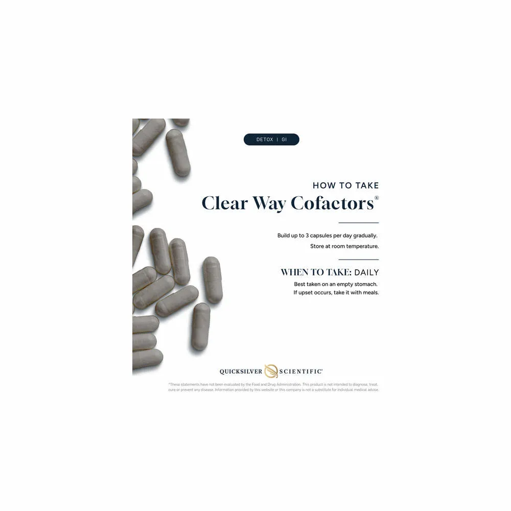 Clear Way Cofactors NRF2 + AMPK Activator - 75 Capsules | Quicksilver Scientific