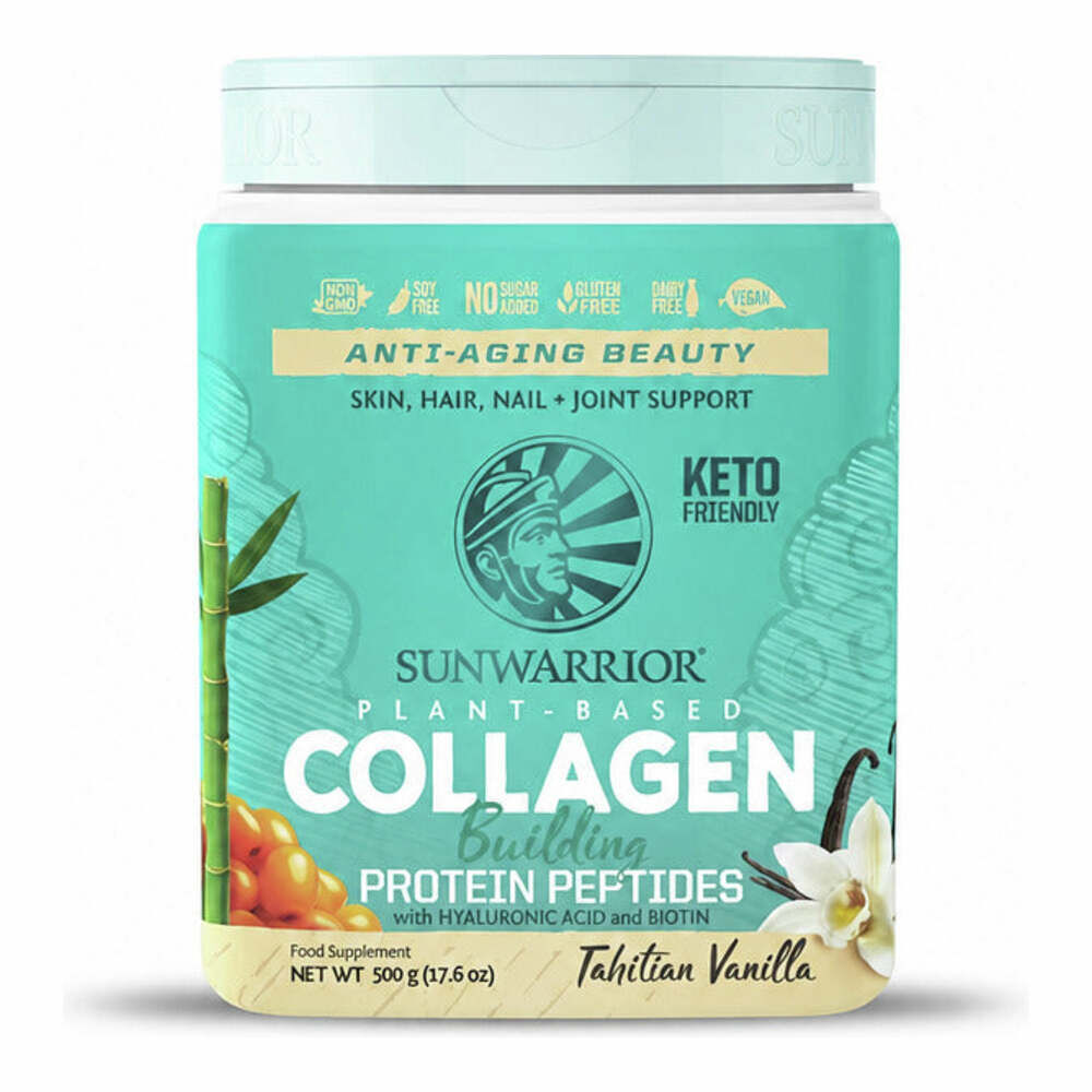 Collagen Plant Based Protein Peptides (Vanilla Flavour) - 500g | Sunwarrior