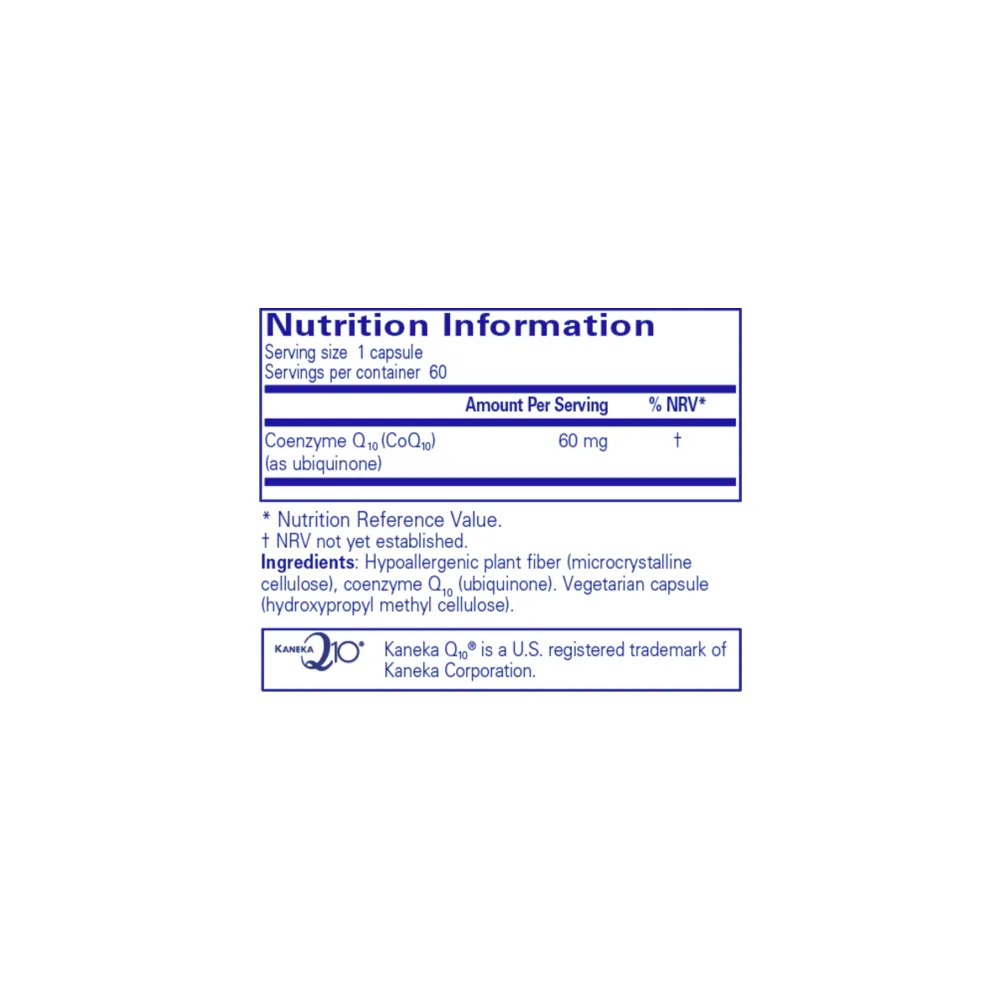 CoQ10 60 mg - 60 Capsules | Pure Encapsulations