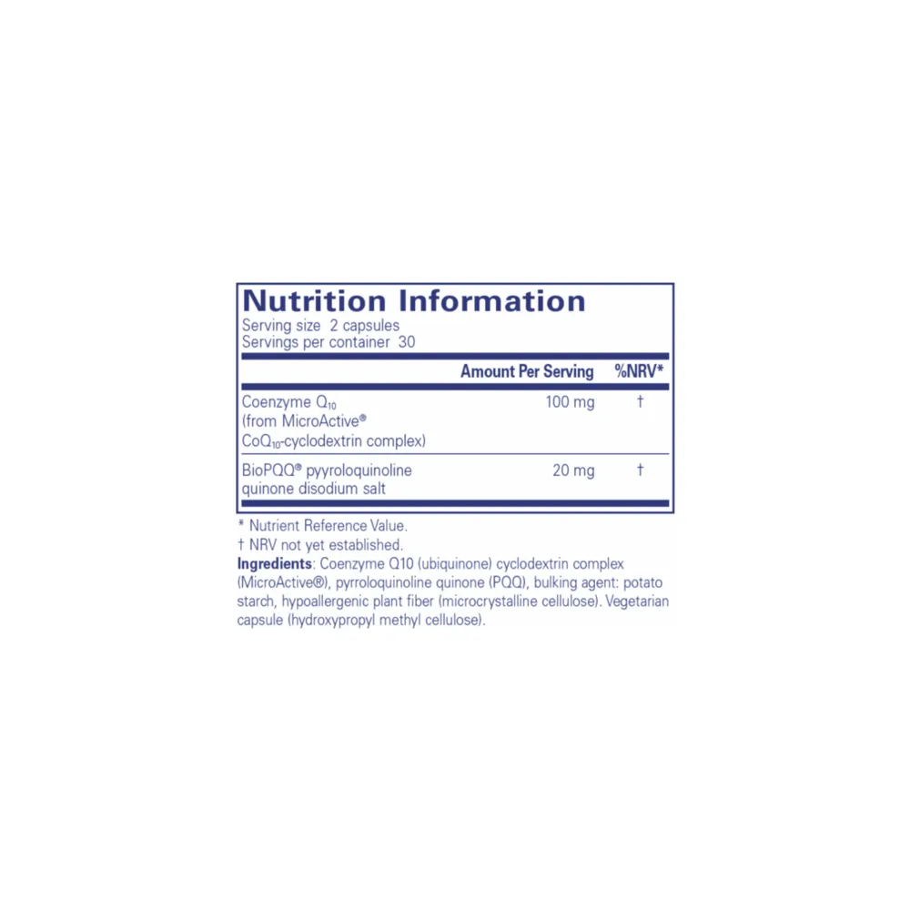 CoQ10-SR with PQQ - 60 Capsules | Pure Encapsulations