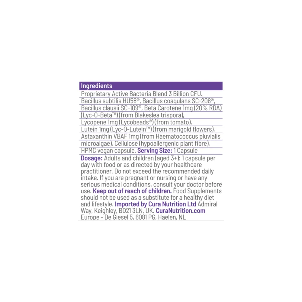 Cura Sporebiotics - 30 Capsules | Cura Nutrition