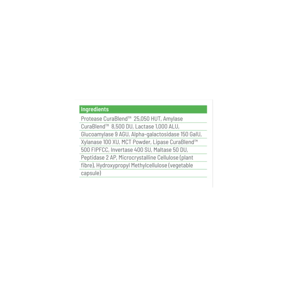 CuraZyme Vital - Gentle Digestive Relief - 90 Capsules | Cura Nutrition