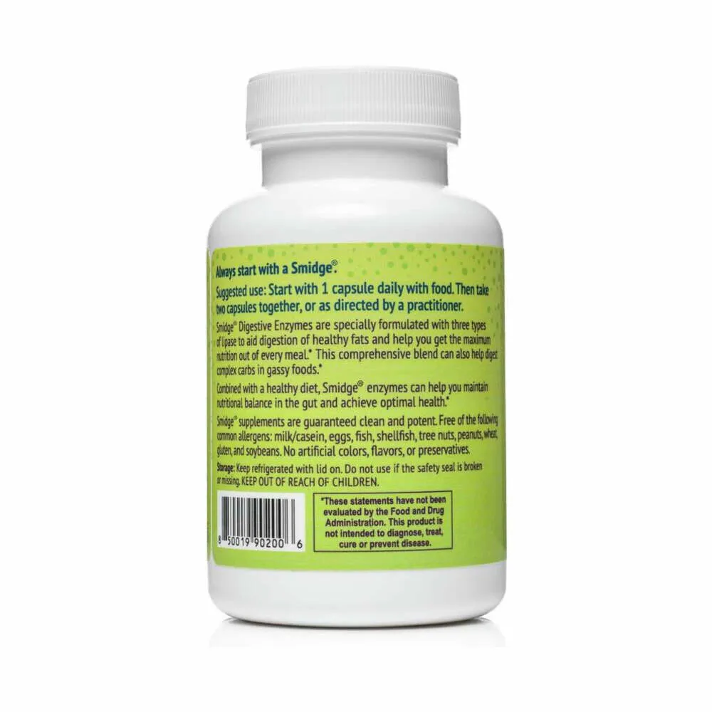 Digestive Enzymes - 120 Capsules | Smidge