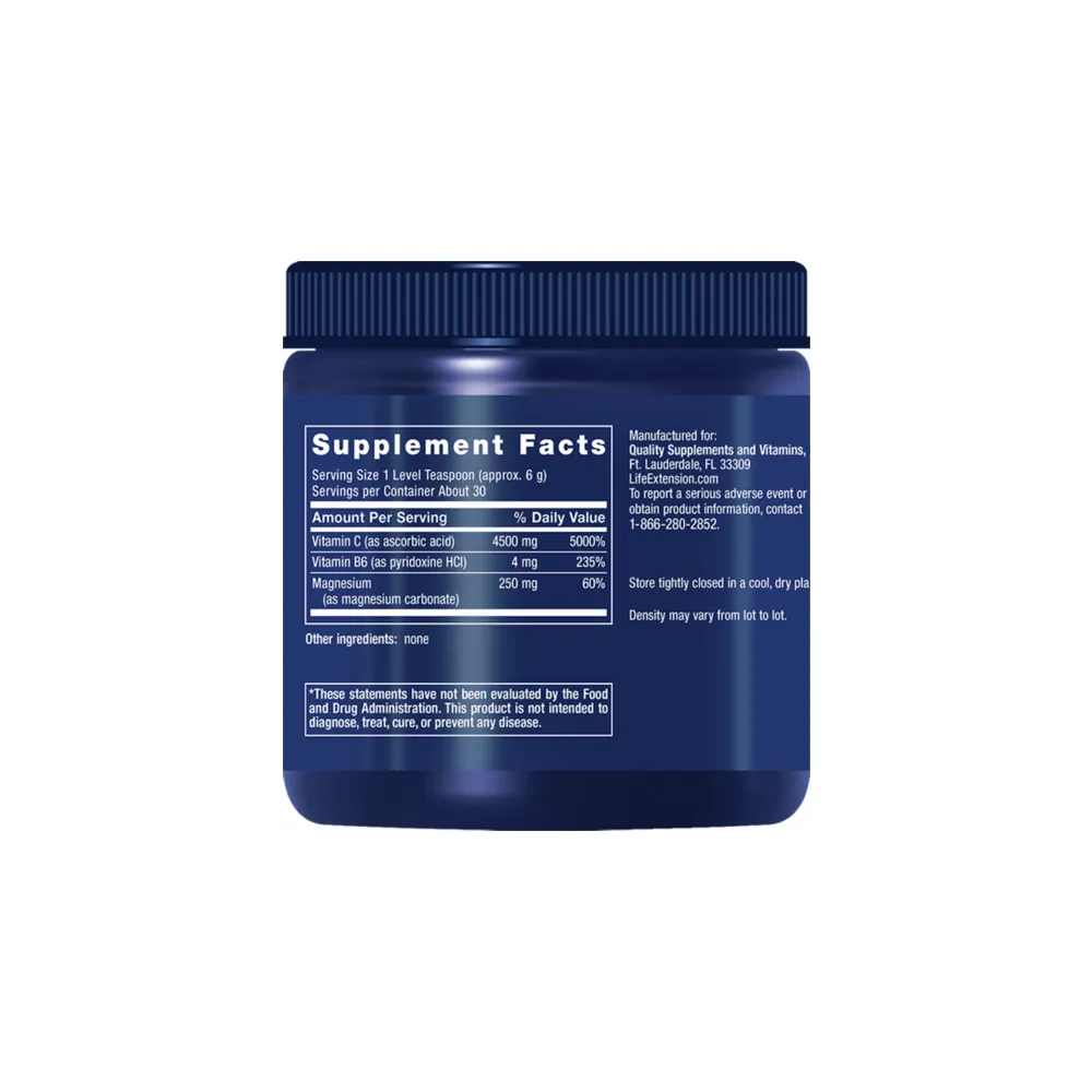 Effervescent Vitamin C Crystals - 180g | Life Extension