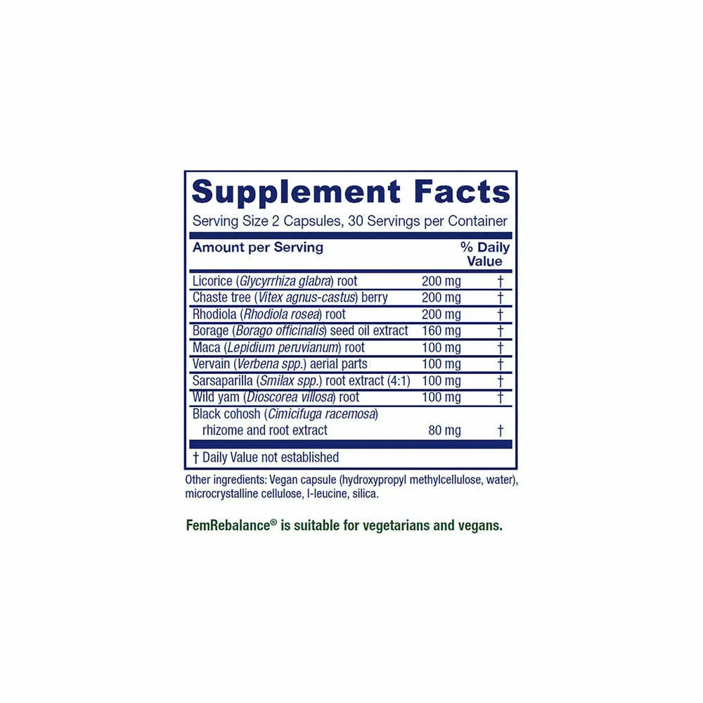 Fem Rebalance - 60 Capsules | Vitanica