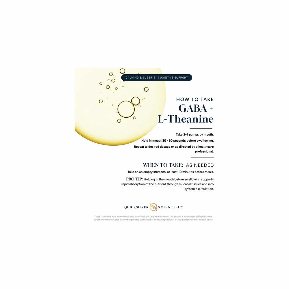 GABA + L-Theanine - 50ml | Quicksilver Scientific