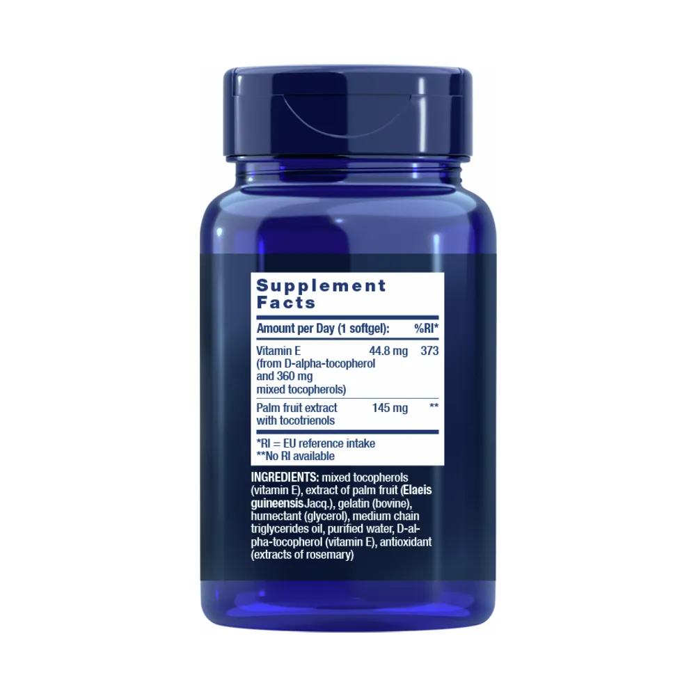 Gamma E with Tocopherols & Tocotrienols - 60 Softgels | Life Extension