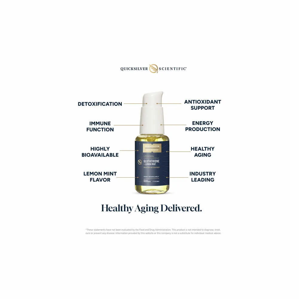 Glutathione + Lemon Mint - 50ml | Quicksilver Scientific