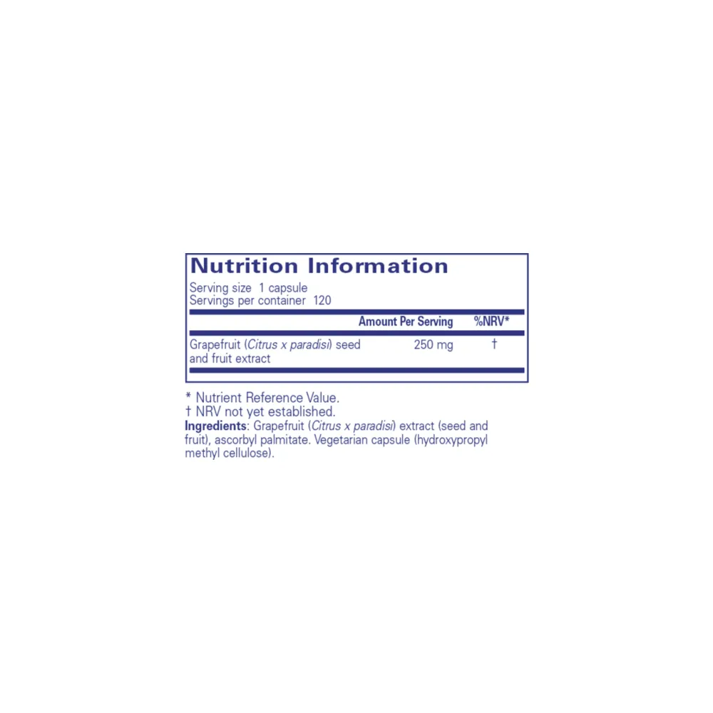 Grapefruit Seed Extract - 120 Capsules | Pure Encapsulations
