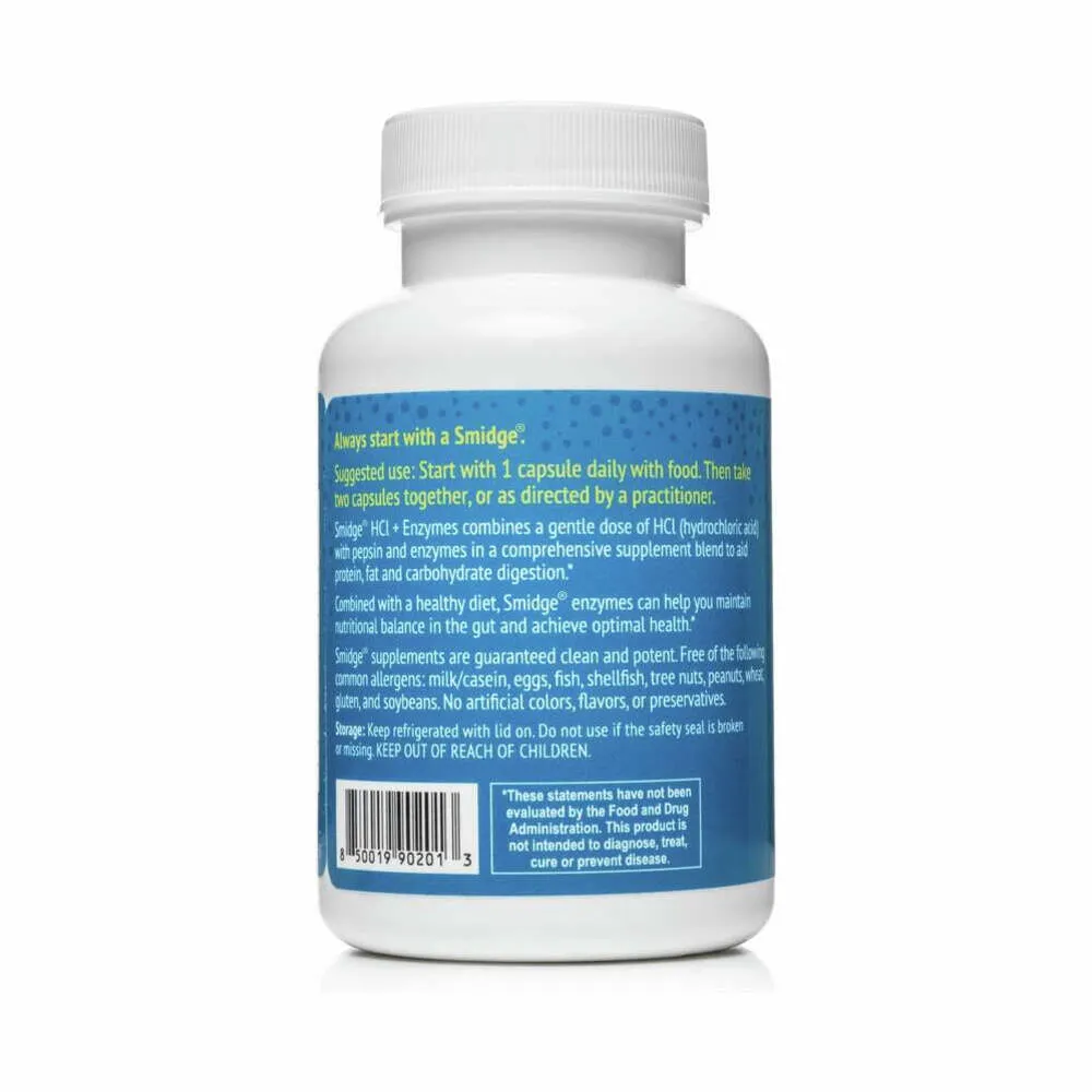 HCL + Enzymes - 120 Capsules | Smidge