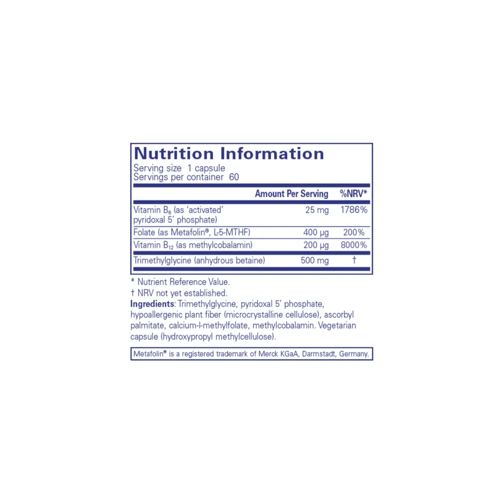 Homocysteine Factors - 60 Capsules | Pure Encapsulations