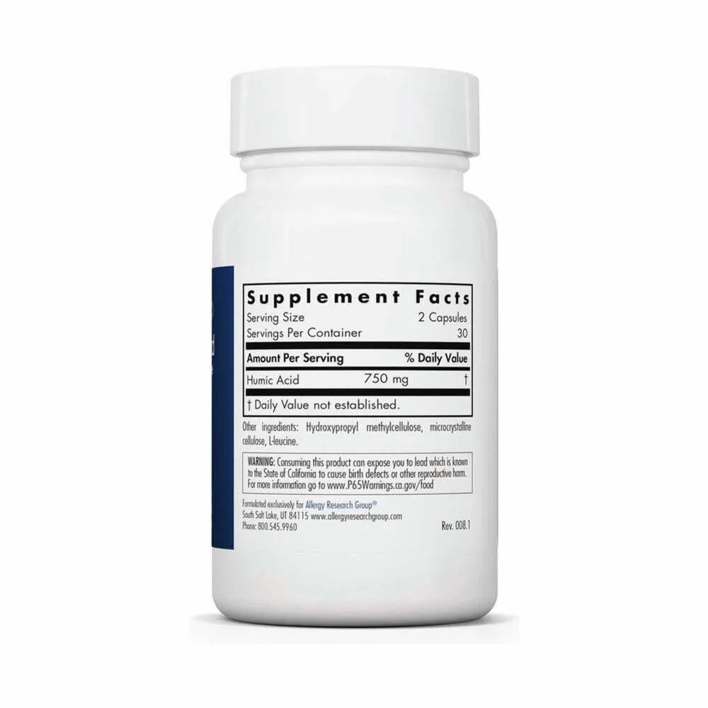 Humic Acid - 60 Capsules | Allergy Research Group