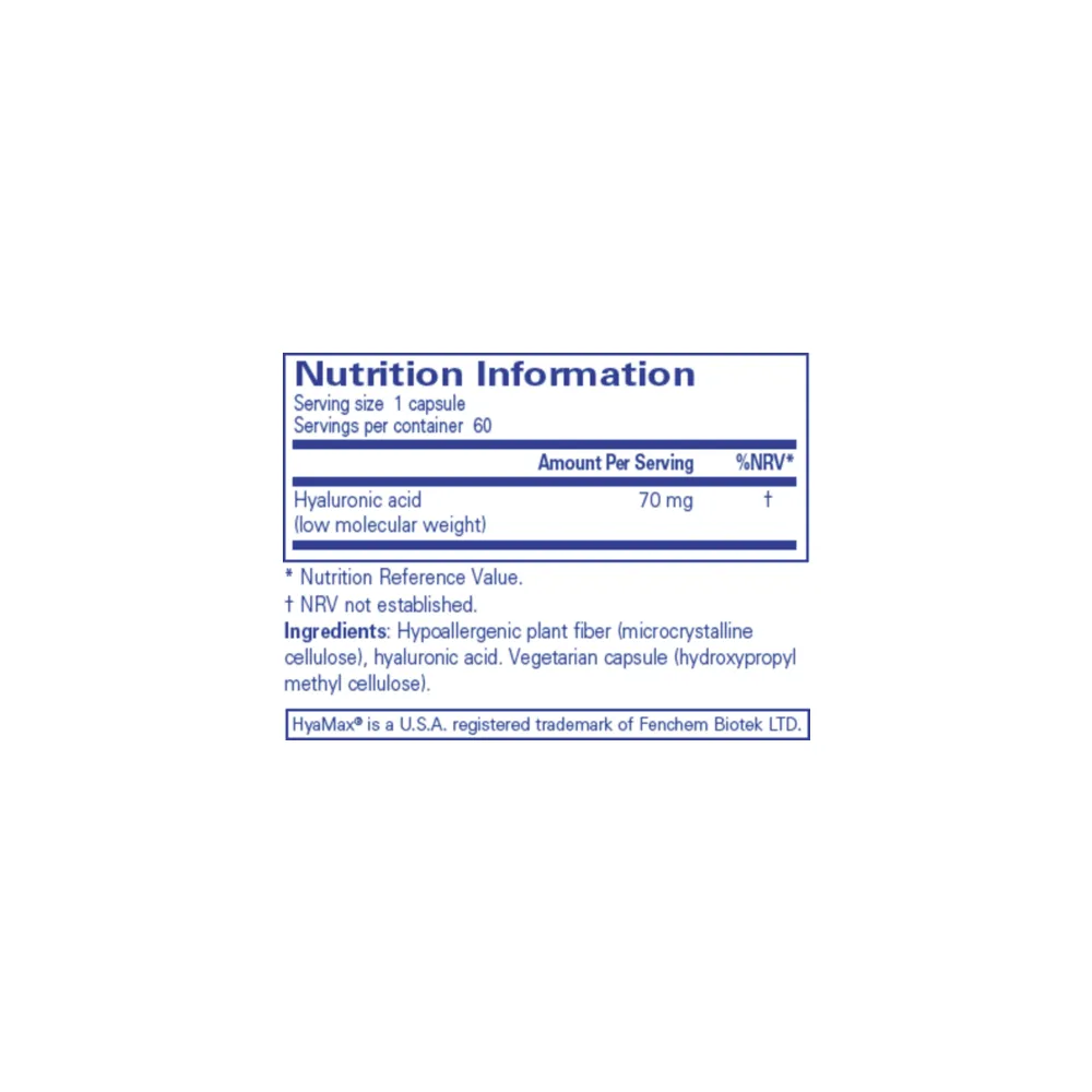 Hyaluronic Acid - 60 Capsules | Pure Encapsulations