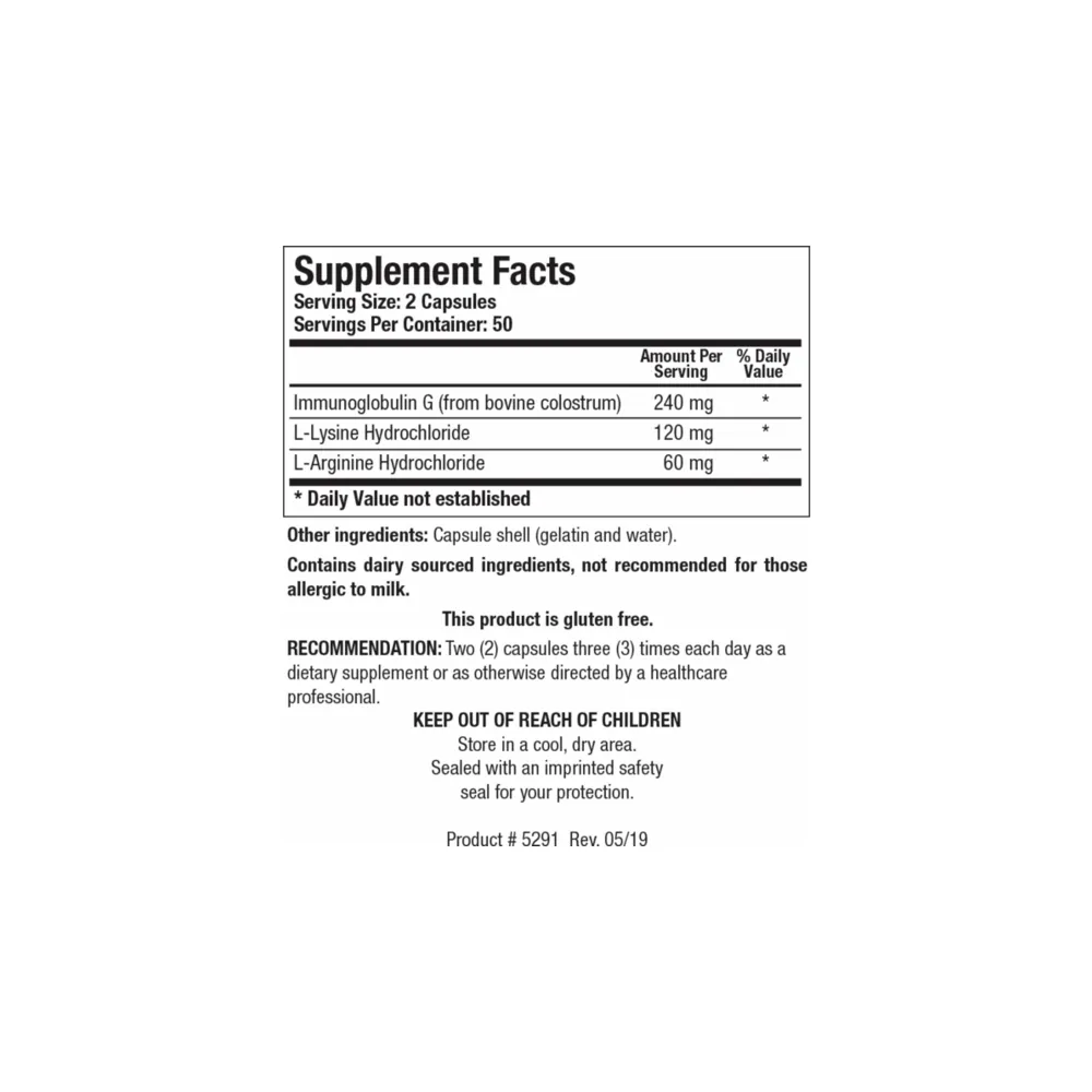 Immuno-gG - 100 Capsules | Biotics Research