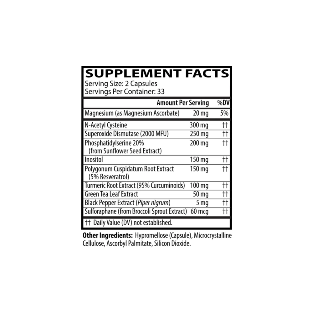 Intracellular Detox Complex - 66 Capsules | NBX Wellness