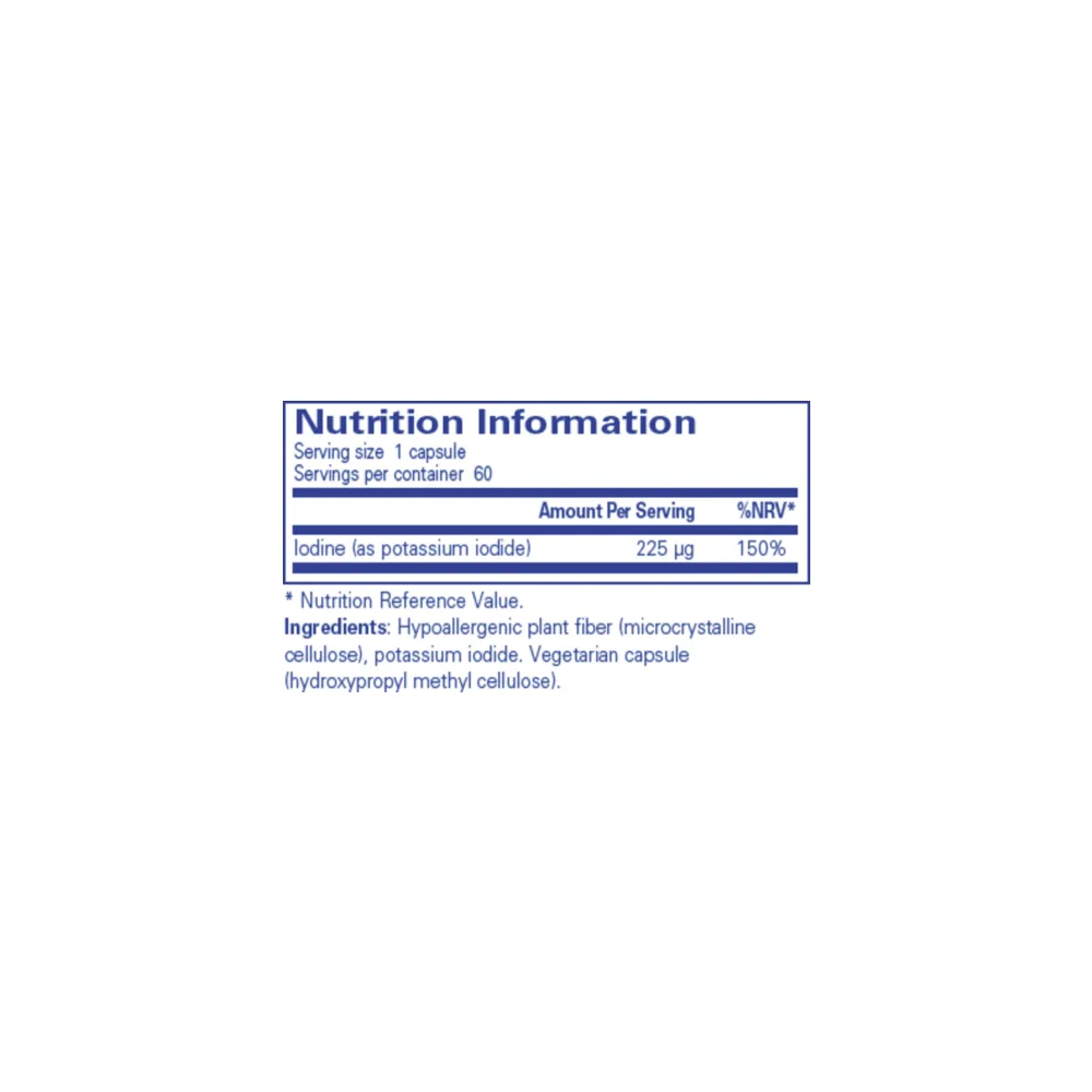 Iodine (potassium iodide) - 60 Capsules | Pure Encapsulations