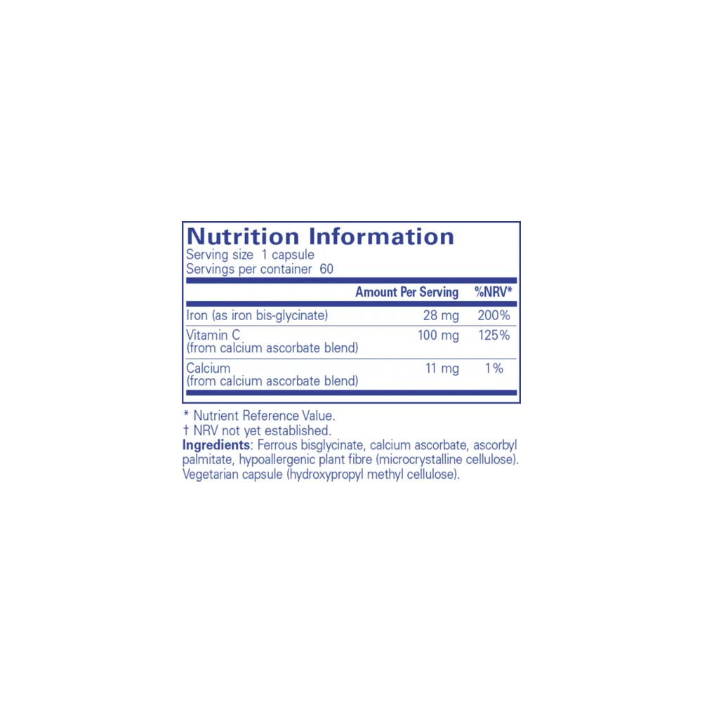 Iron-C - 60 Capsules | Pure Encapsulations