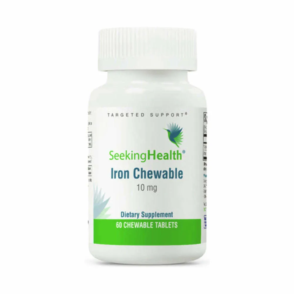 Iron Chewable - 60 Tablets | Seeking Health