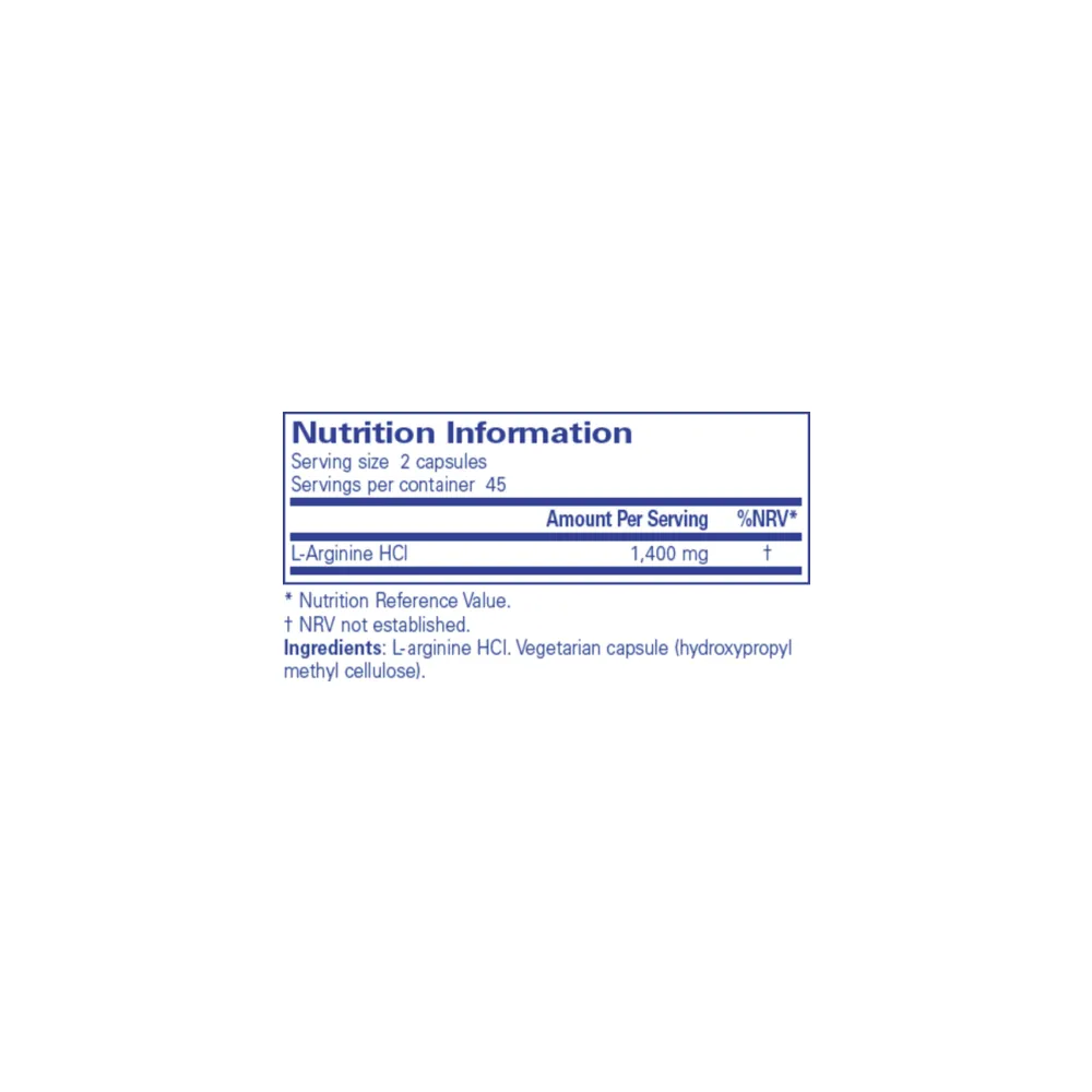 l-Arginine - 90 Capsules | Pure Encapsulations