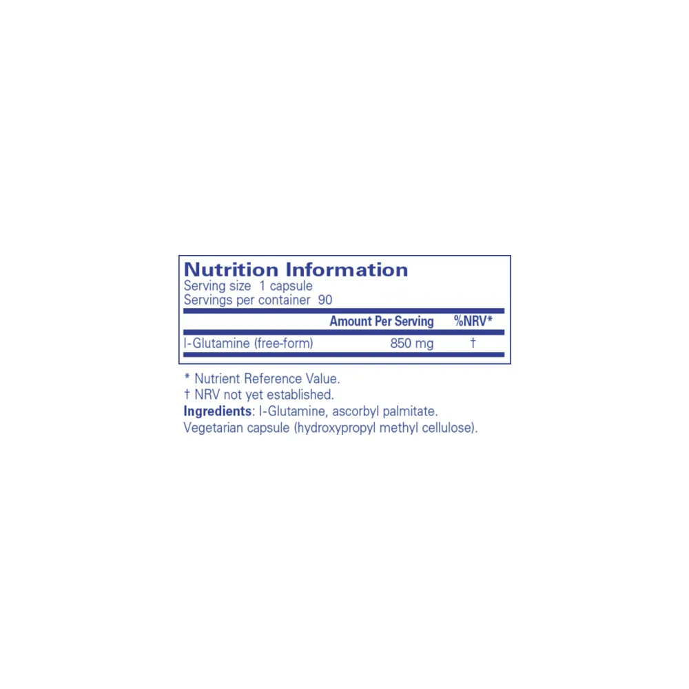 L-Glutamine 850mg - 90 Capsules | Pure Encapsulations