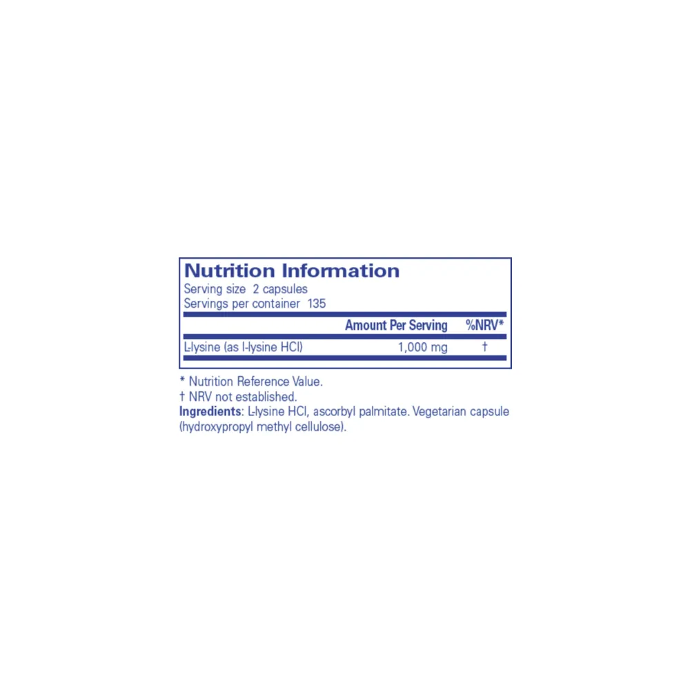 l-Lysine - 270 Capsules | Pure Encapsulations