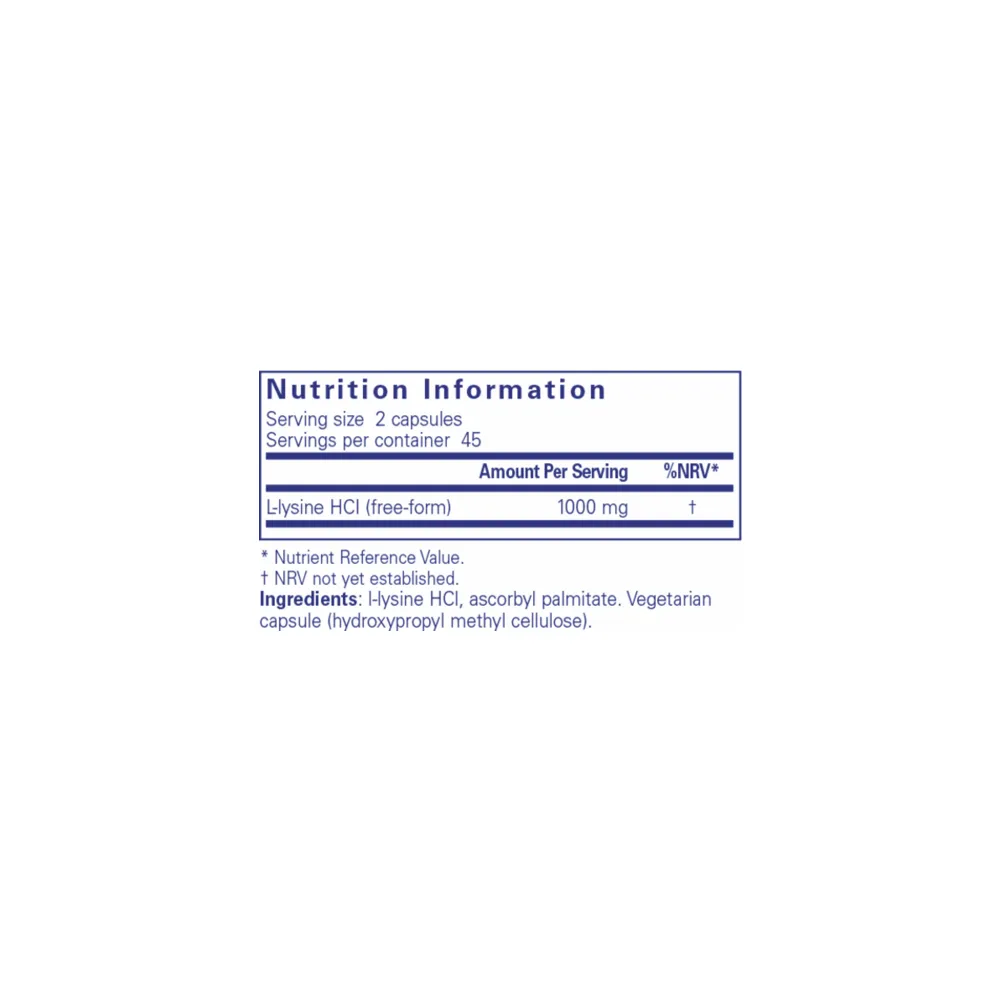 l-Lysine - 90 Capsules | Pure Encapsulations