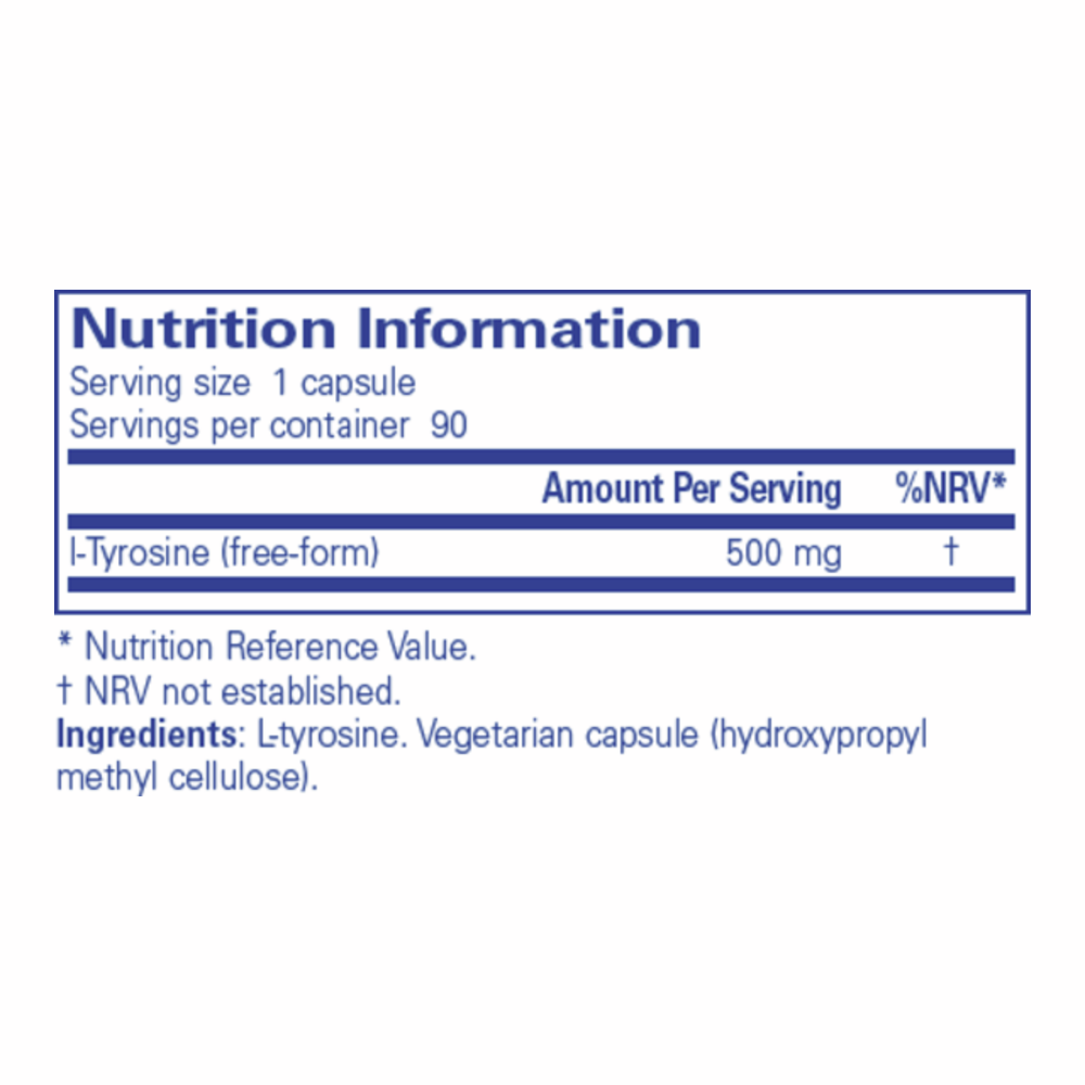 l-Tyrosine - 90 Capsules | Pure Encapsulations
